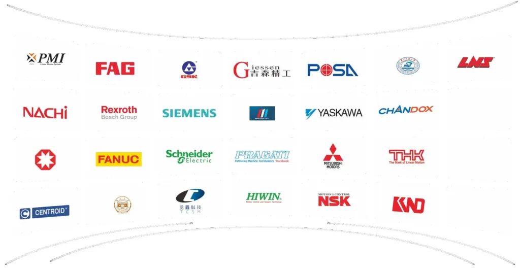 Marcas de componentes que monta GreMaT: Fanuc, Siemens, THK, NSK